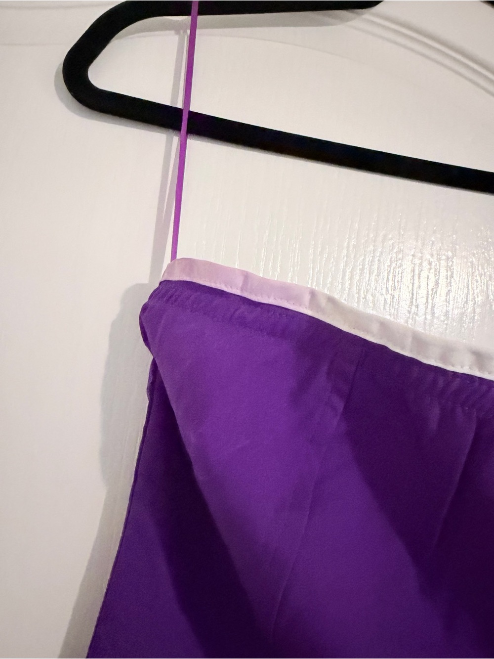 Day + Moon Purple Strapless Dress with White Trim - Picture 2 of 10
